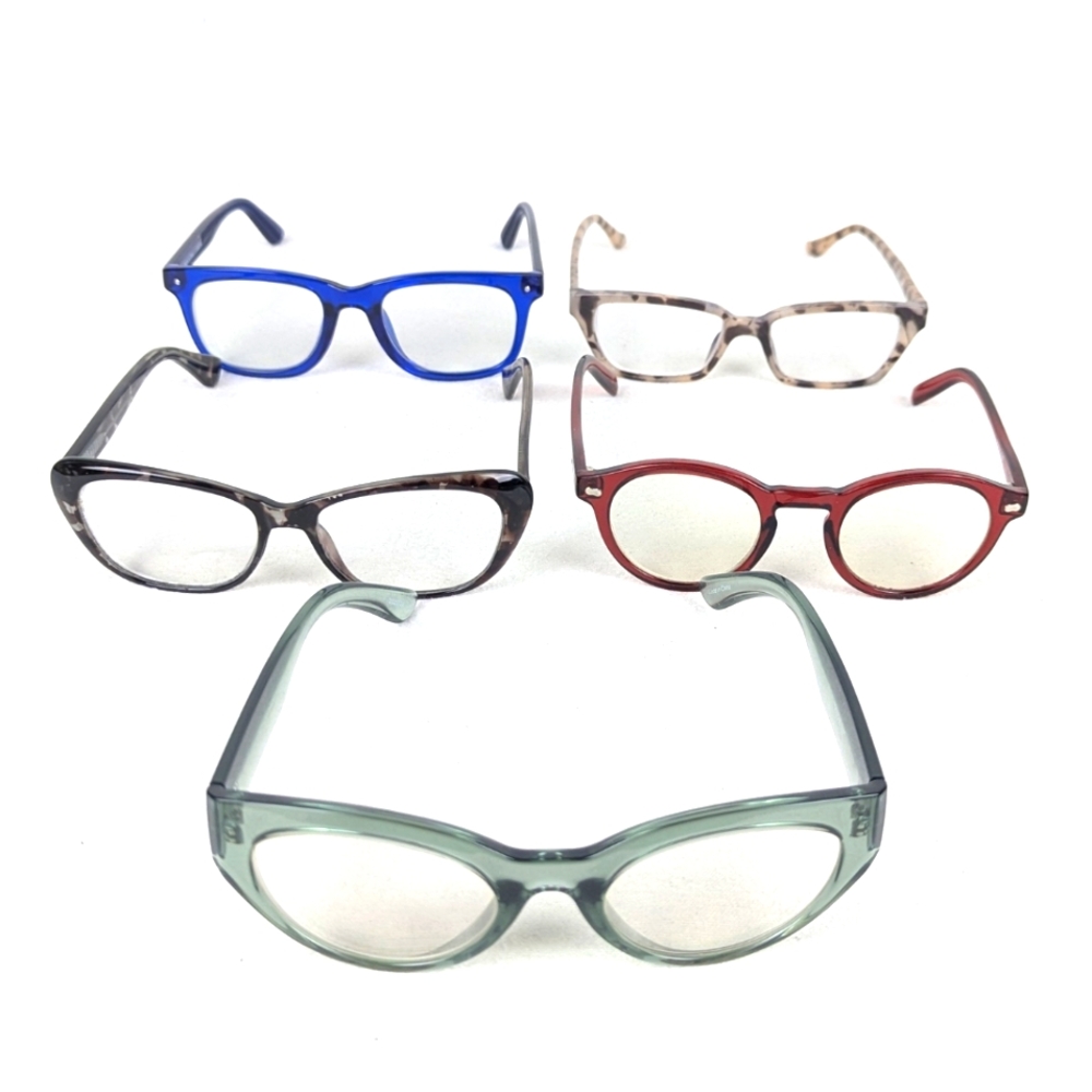 Lot 5 Eyeglasses Optical Frames Glasses Multiple Patterns (FRAMES ONLY) ZENNI